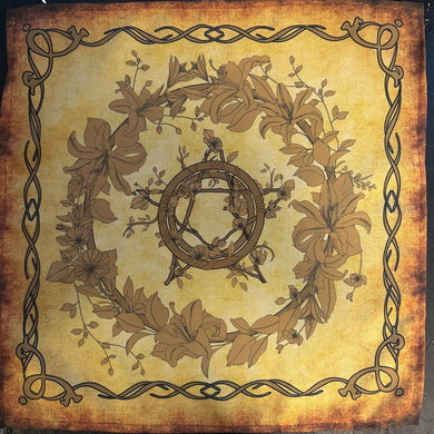 Vintage Tarot Cloth for spread-0